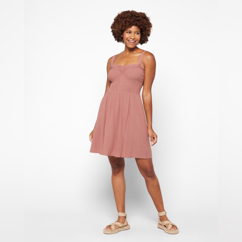 Market & Spruce Iden Smocked Sweetheart Aline Dress